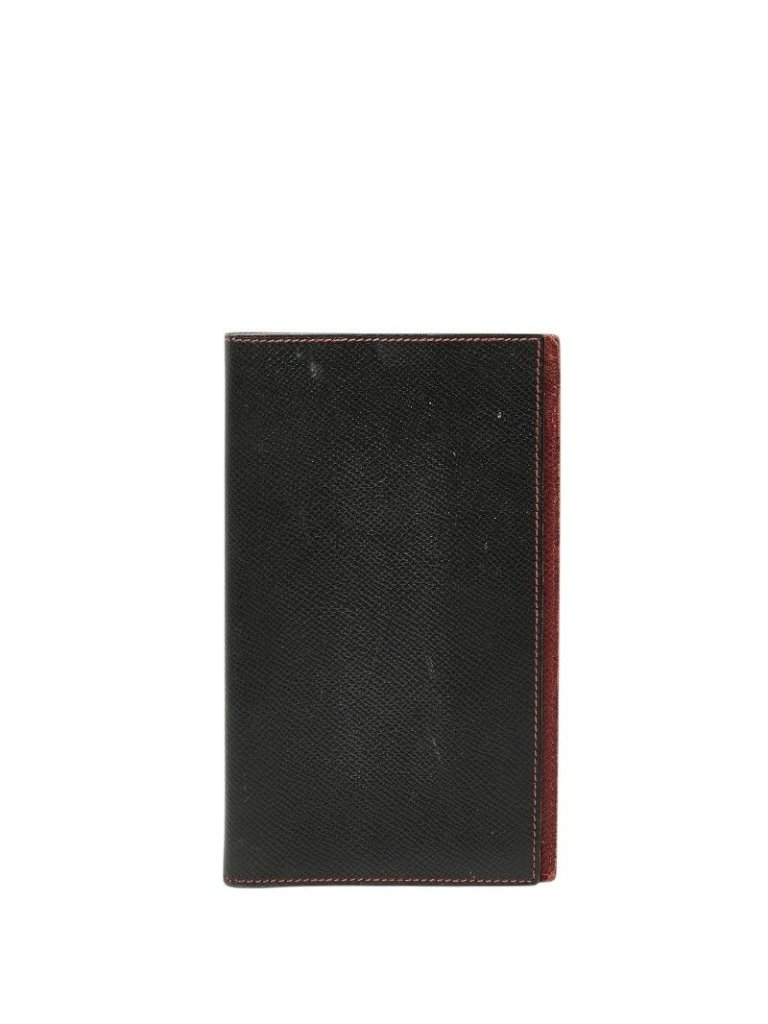 Hermes Agenda Vision Notebook Cover Black Red Courchevel